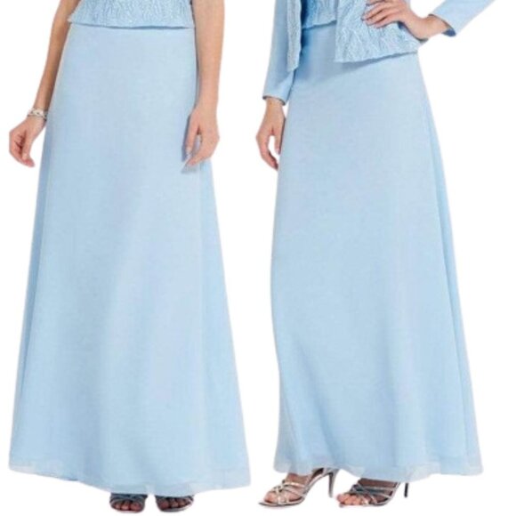 NWT Alyce Paris 29953 Mother of the Bride Dress Blue Size 4 - Picture 4 of 8